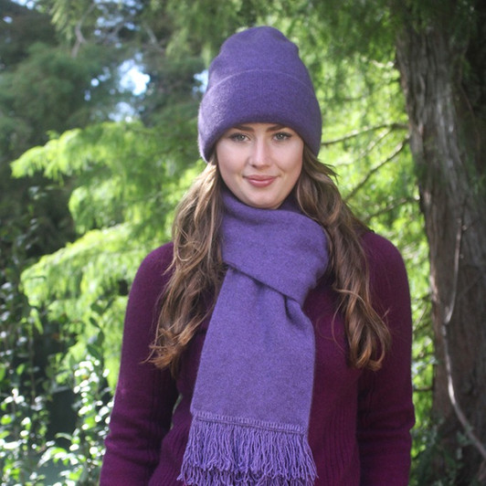 Possum Merino  Unisex Plain Beanie
