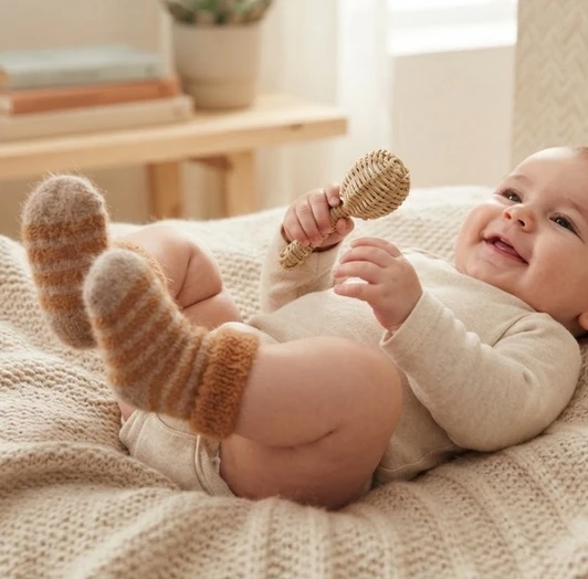 Baby Possum Stripe Socks