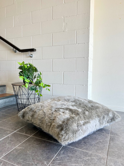 Long Wool Square Sheepskin Floor Cushions | The Sheepskin Factory Long Wool Square Sheepskin Floor Cushions | The Sheepskin Factory