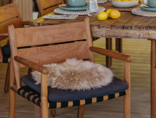 Long Wool Sheepskin Pad - Round