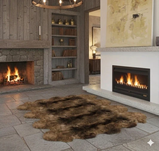 Natural Colour Octo Sheepskin Rug