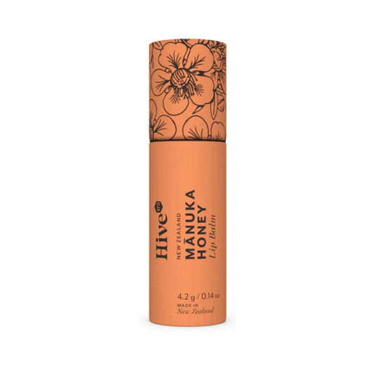 A 10 ml tube of lip balm made with Manuka honey from New Zealand, great as souvenir or giveaway.