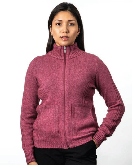 Possum Merino Women's Rib Detail Jacket