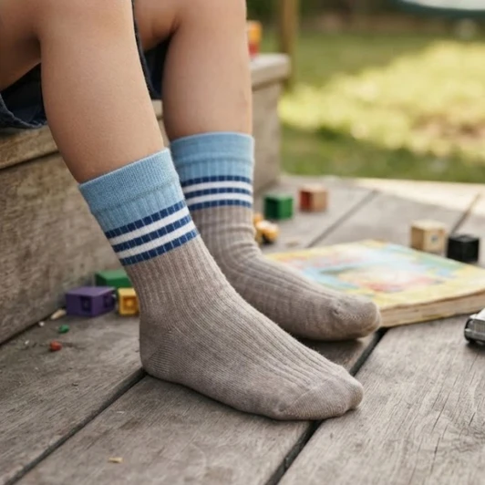 Merino Kids Rib Sock