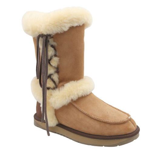 Sienna Sheepskin Lace Boot