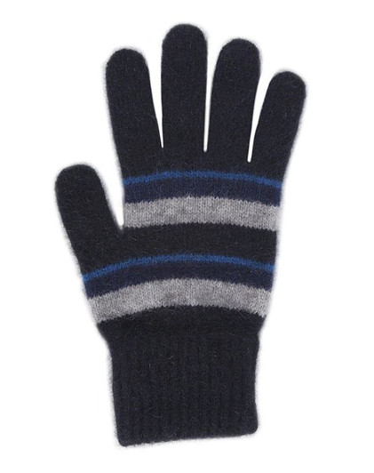 SALE! Possum Merino Horizontal Accent Stripe Gloves