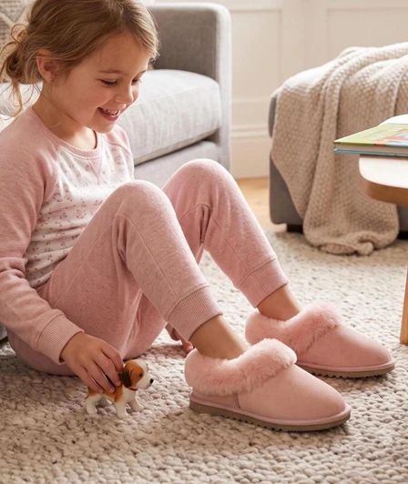 Cosy Kids  Sheepkin Slippers