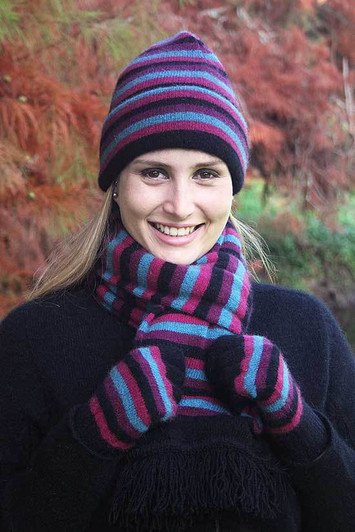 SALE! Possum Merino Multi Striped Scarf