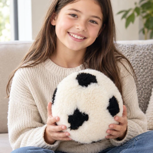 Genuine Sheepskin Soccer Ball Toy – 25cm Genuine Sheepskin Soccer Ball Toy – 25cm