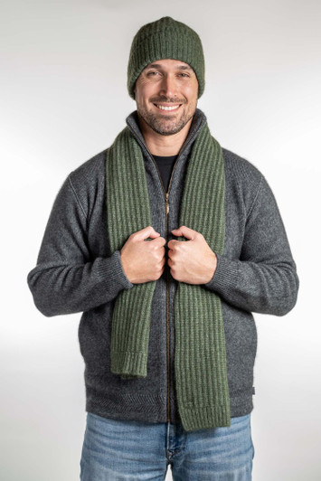 Possum Merino Ribbed Scarf | The Sheepskin Factory