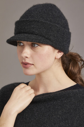 Possum Merino Cap with Peak | The Sheepskin Factory Possum Merino Cap with Peak | The Sheepskin Factory