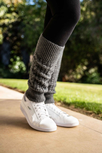 Possum Merino Cable Leg Warmers 110