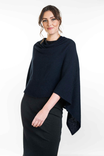 Possum Merino Two way poncho