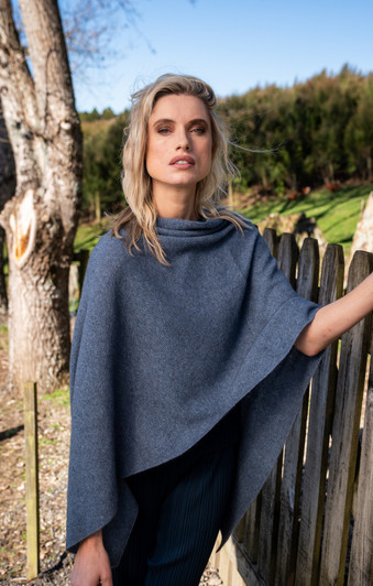 Possum Merino Two way poncho