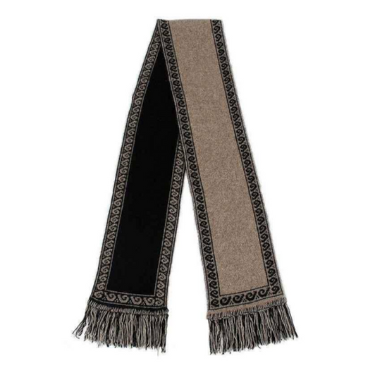 Possum Merino Koru Pattern Scarf 93