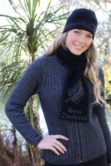 Possum Merino Fern Loop Scarf 53