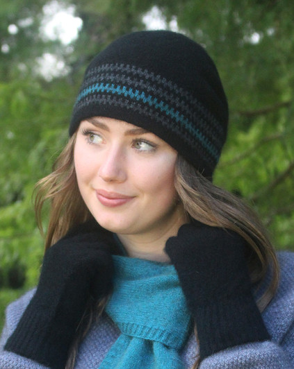 Possum Merino Urban Striped Beanie