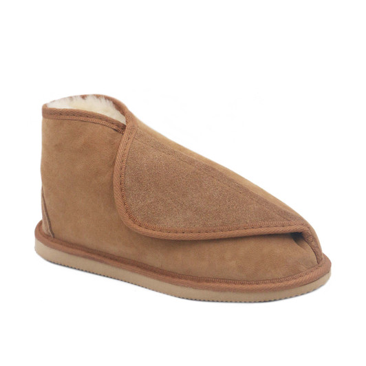 Medical Sheepskin Slippers in Chestnut colour 154