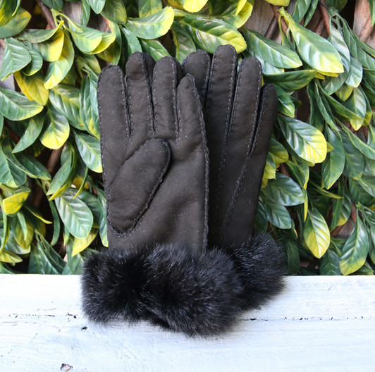 Lambskin Gloves with Possum Fur 205