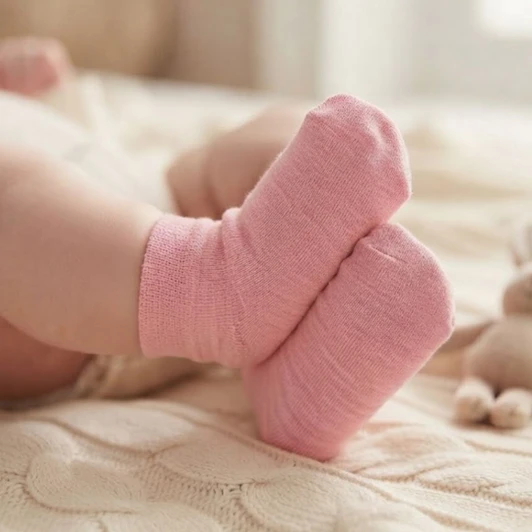 Plain Merino Baby Sock / Plain Baby Socks