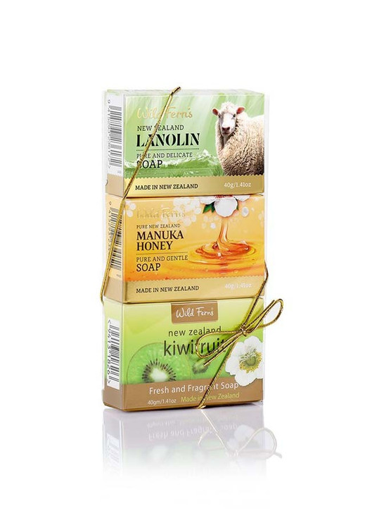 Kiwfruit/Lanolin/Honey Soap Set 40g