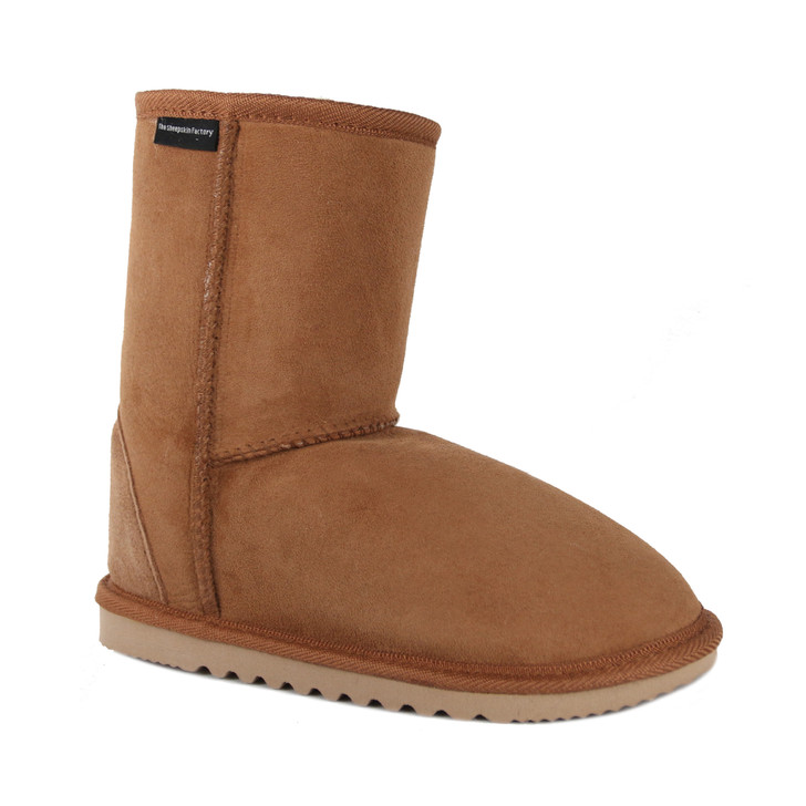 Kids Tall Boots - Chestnut