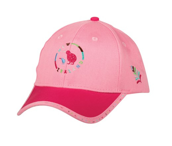 Child Hat Kiwi in Circle Pink