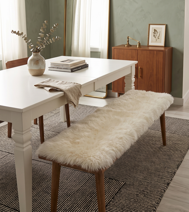 Bespoke Sheepskin Bench Pad