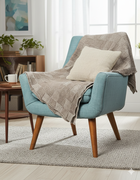 Possum Merino Jacquard Throw