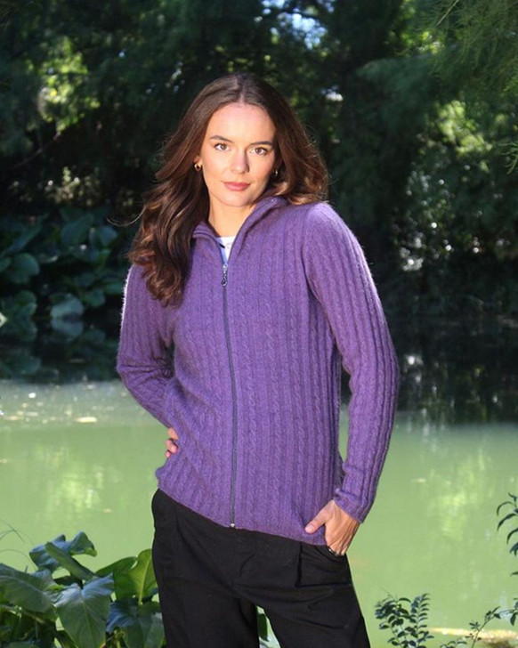 Possum Merino Rib Cable Jacket