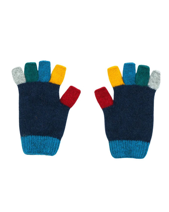 Possum Merino Kids Multi Fingerless Glove