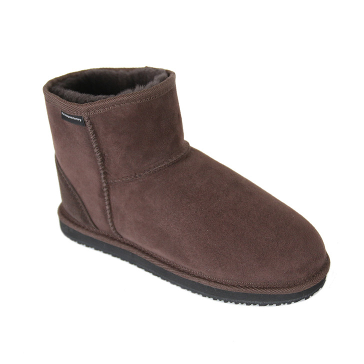 Napier Mini Sheepskin Boots - Chocolate