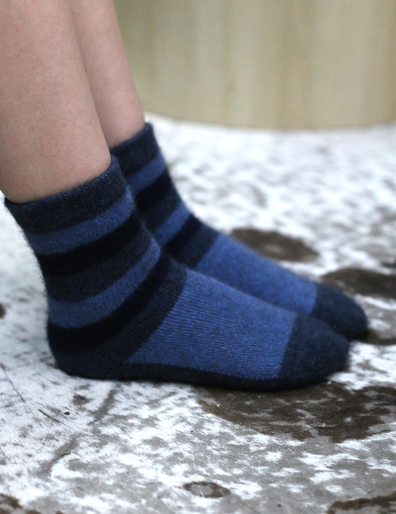 SALE! Possum Merino Child Stripe Socks