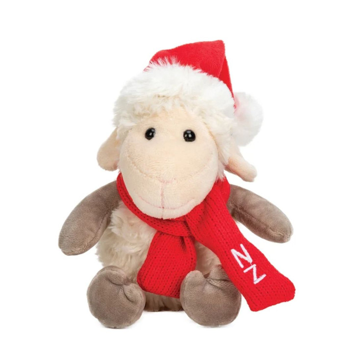 Christmas Sheep Toy w/Santa Hat
