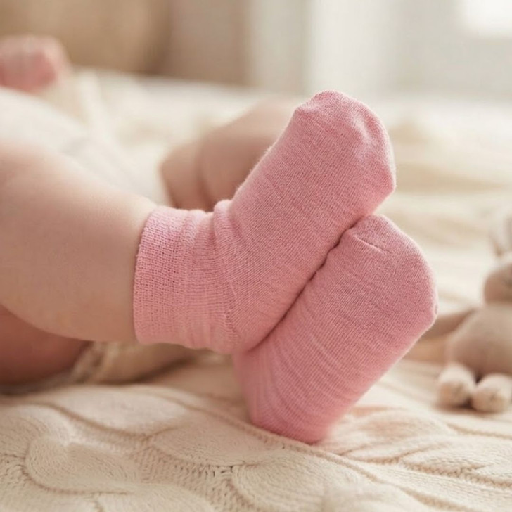 Plain Merino Baby Sock / Plain Baby Socks