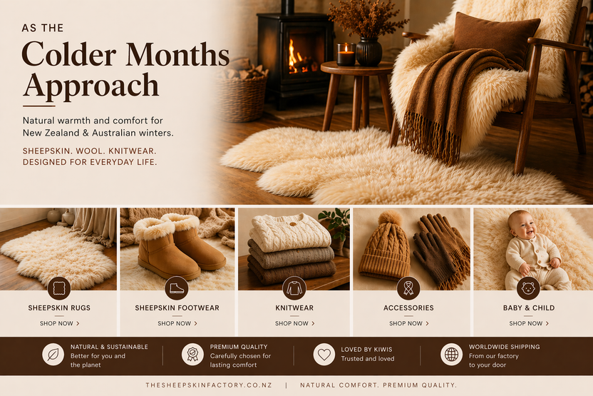 As the Colder Months Approach: Stay Warm with Sheepskin, Wool & Knitwear