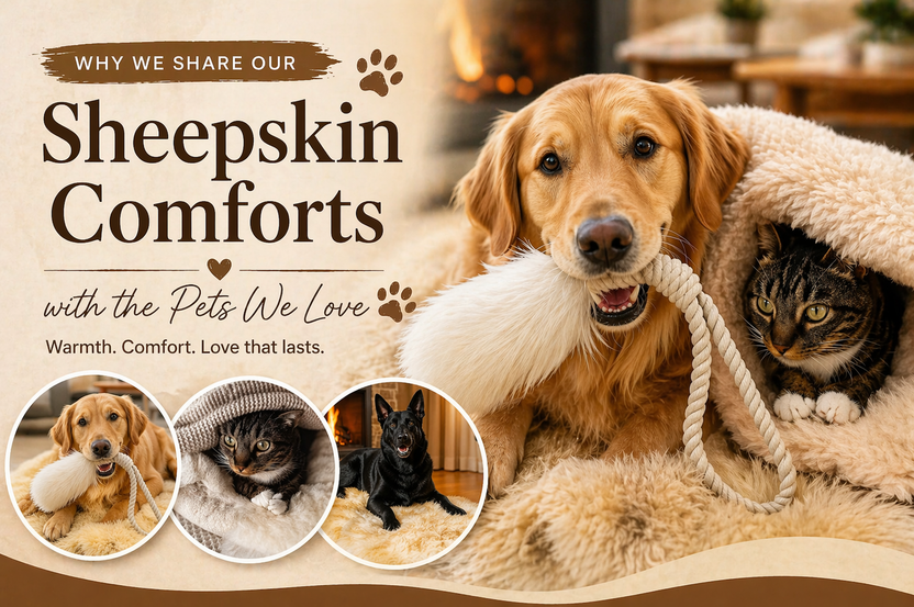 Why We Share Our Sheepskin Comforts with the Pets We Love