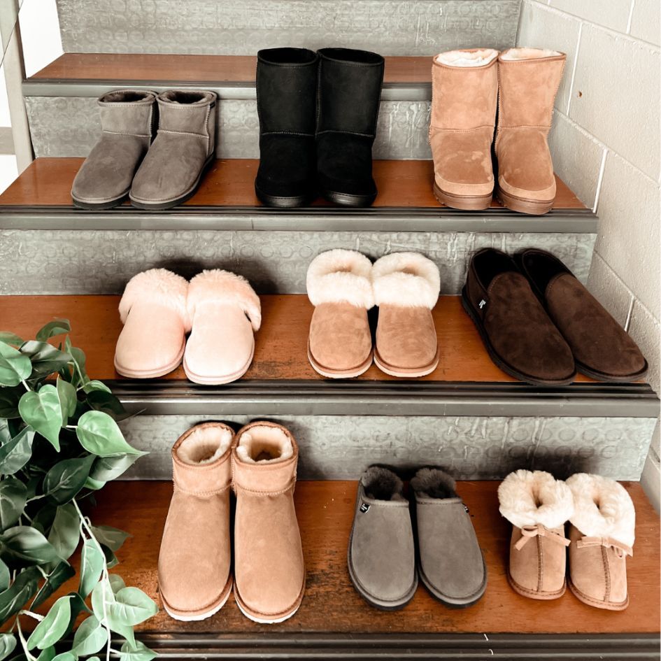 Different kids Sheepskin boots & Sheepskin slippers for everyone