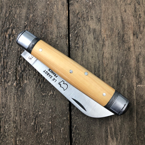 Barrel knife carbon steel boxwood by Le Sabot