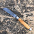 Barrel knife carbon steel in olivewood by Le Sabot