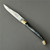 laguiole knife black horn and brass carbon by Le Sabot