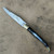 laguiole knife black horn and brass carbon by Le Sabot