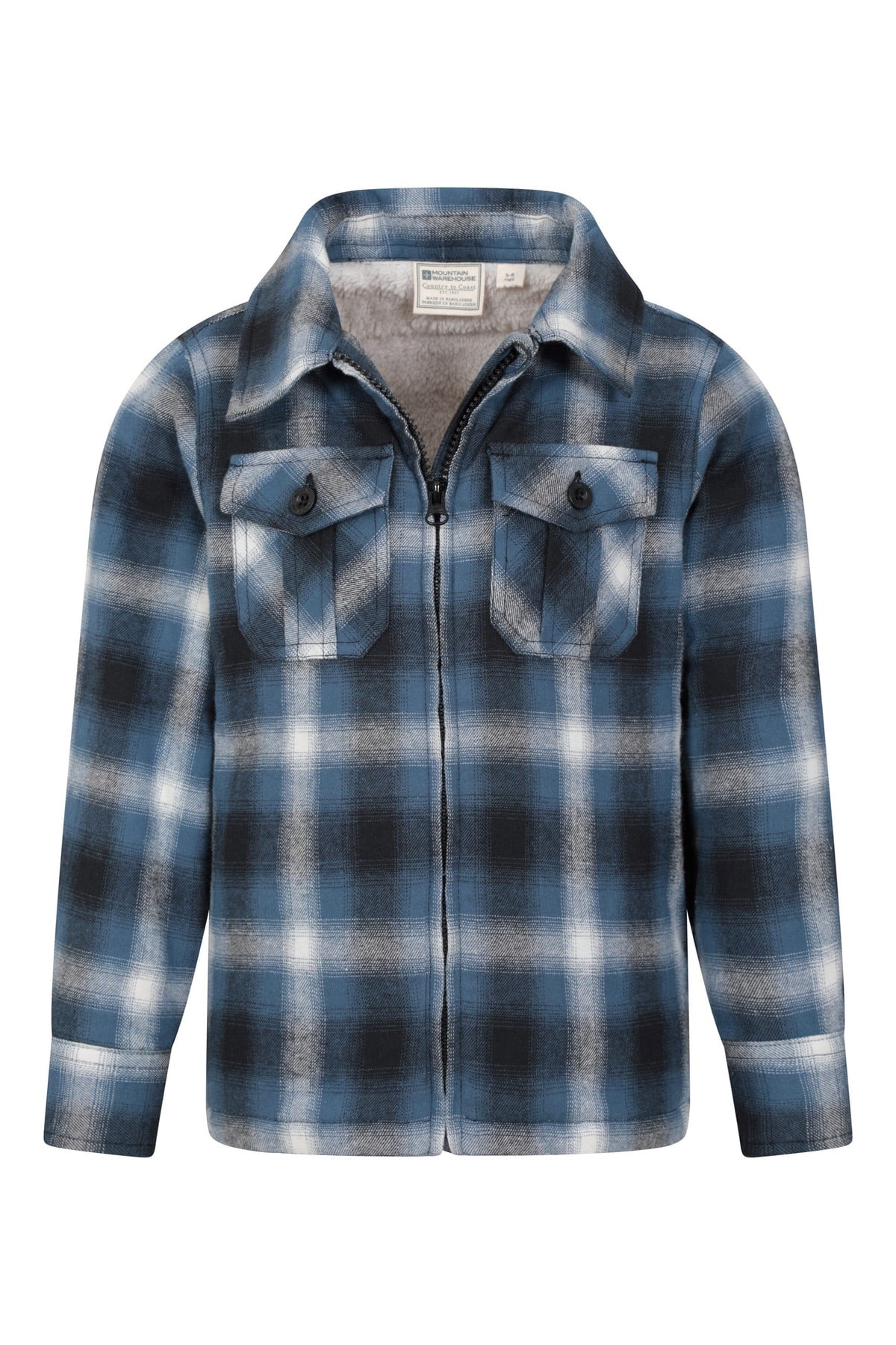 Stream Kids Sherpa Lined Zip Shacket