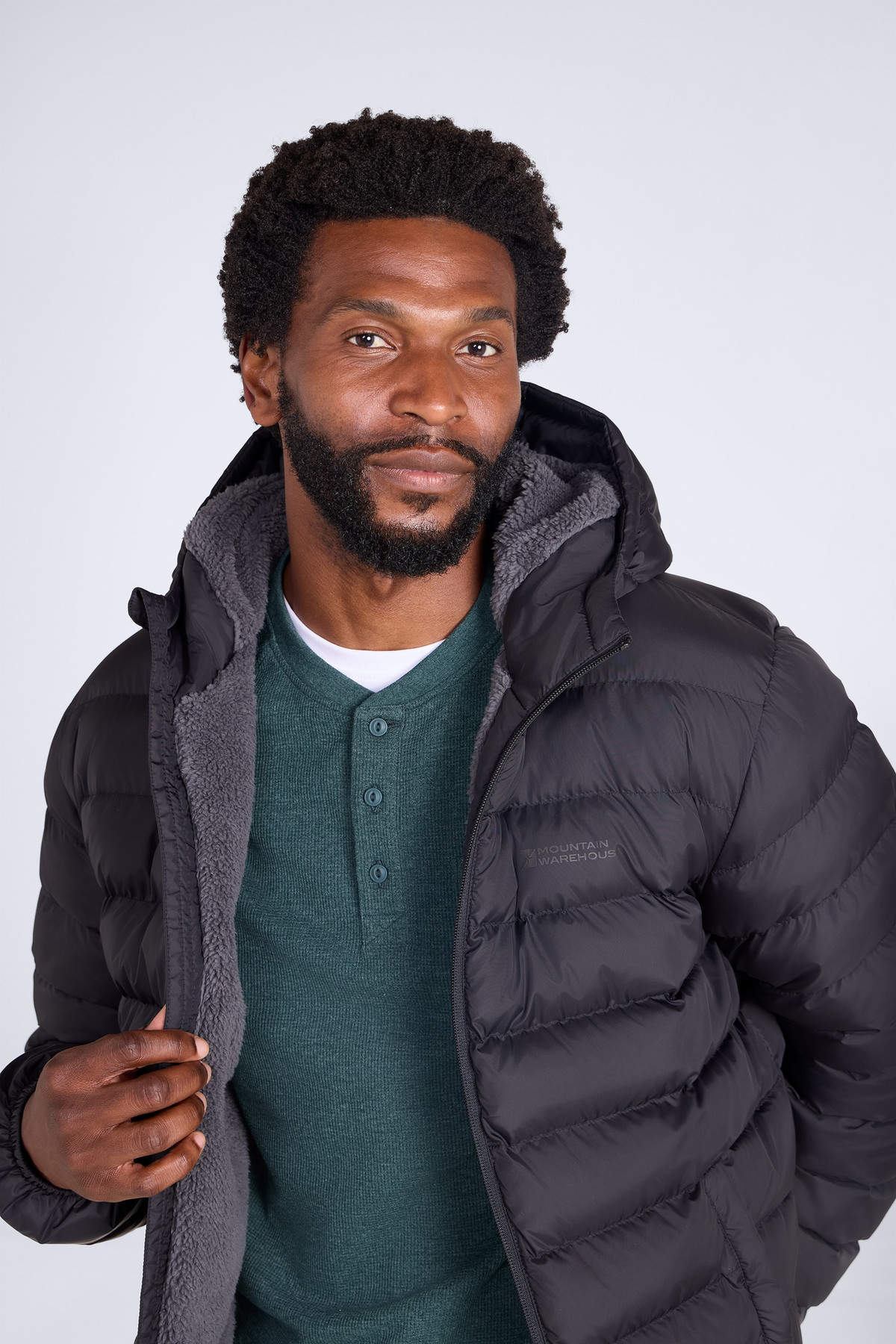 Seasons Mens Fur Lined Insulated Jacket