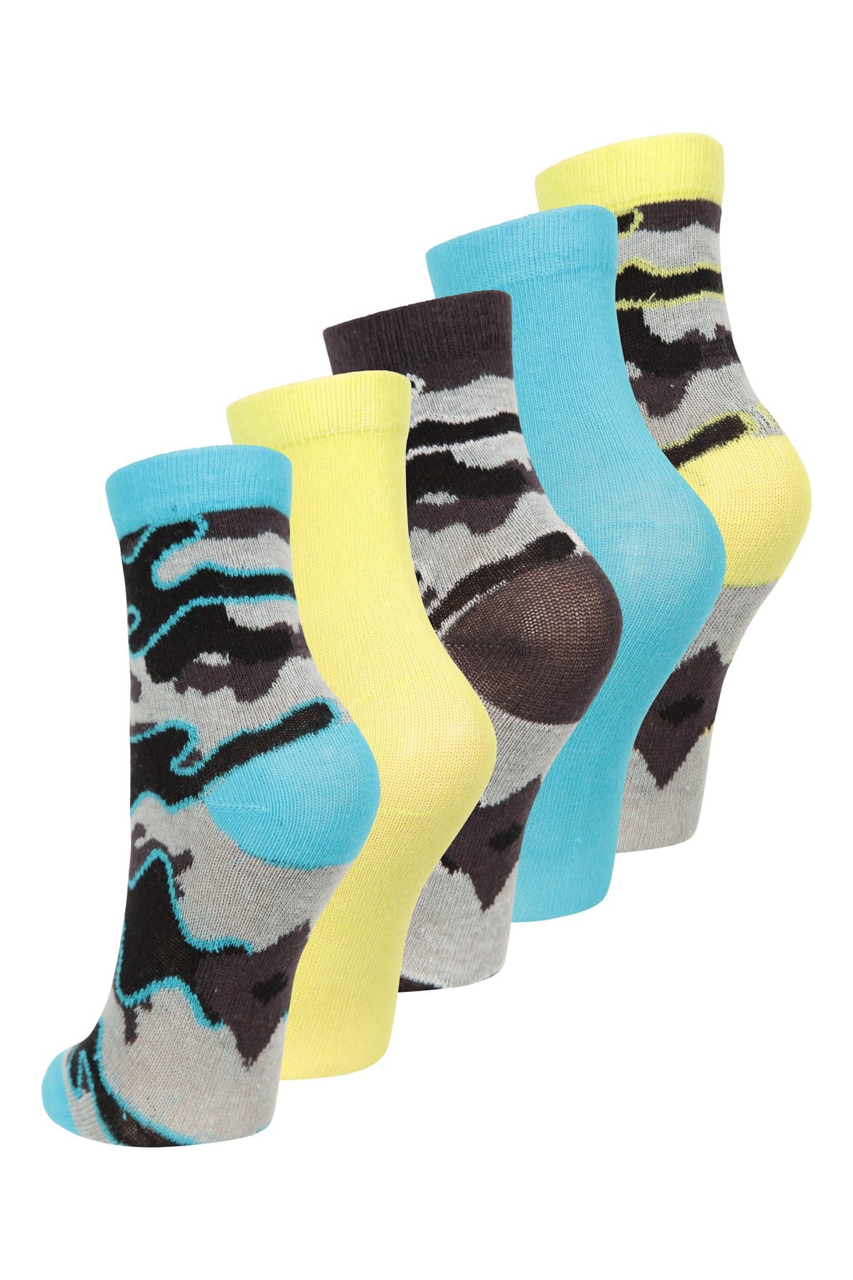 Kids Patterned Mid-Calf Socks 5-Pack