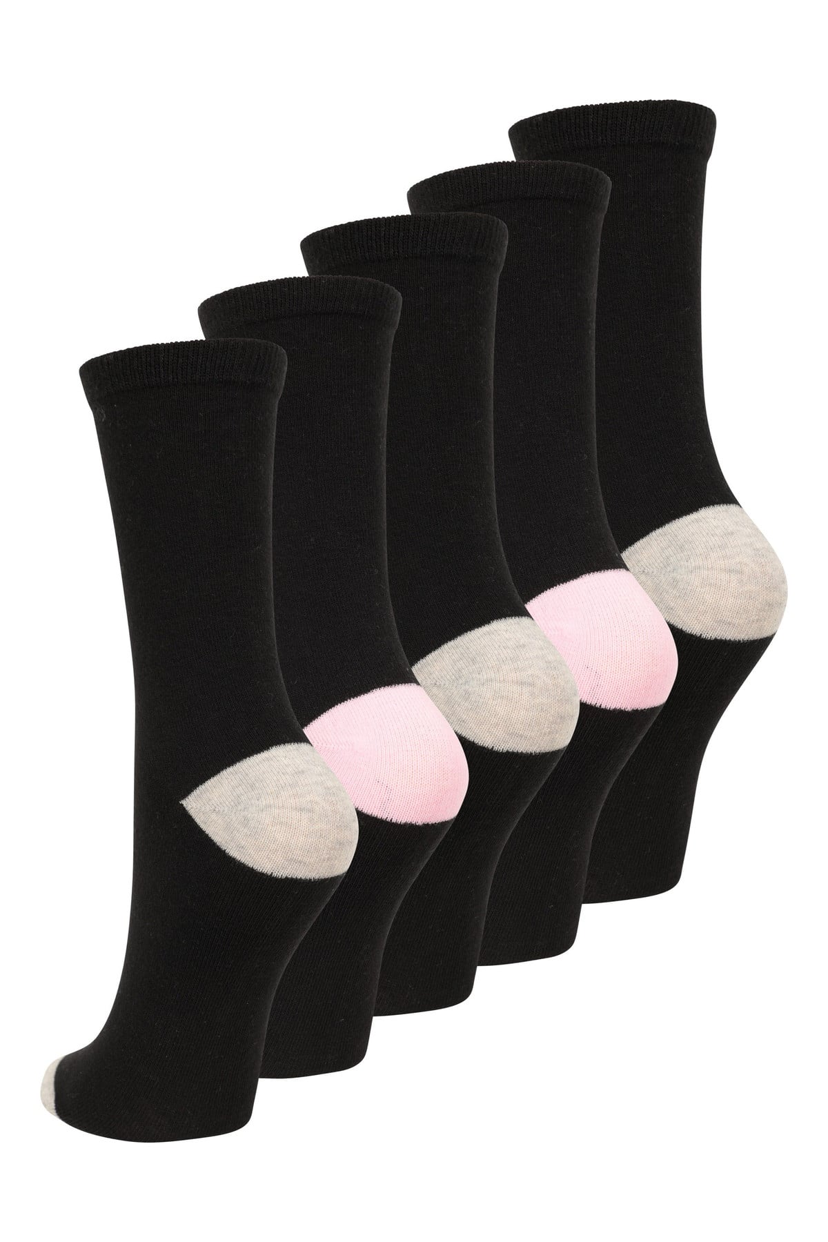 Womens Everyday Mid-Calf Socks with Odour Control 5-Pack