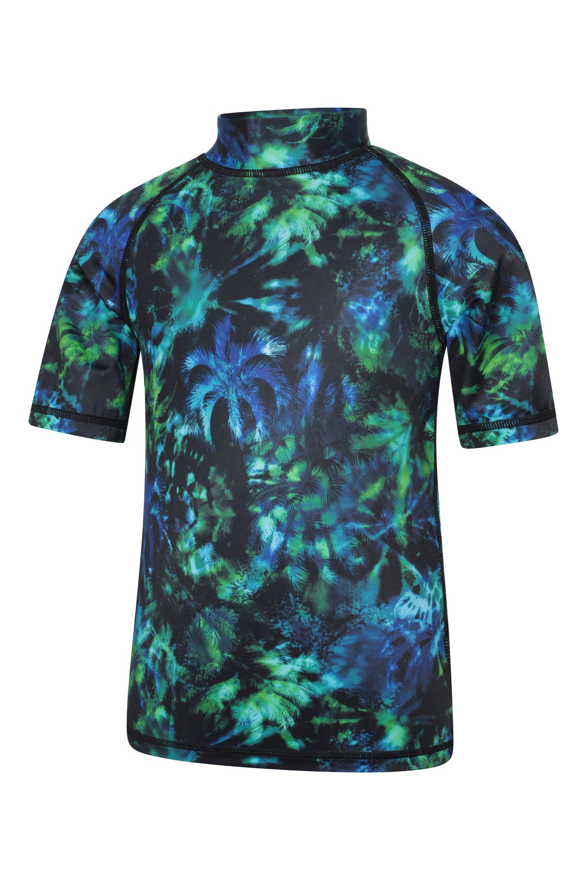 Short Sleeve Kids Printed Rash Guard