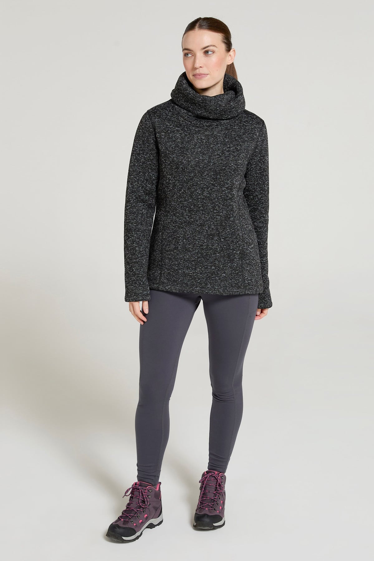 Idris Womens Cowl Neck Fleece