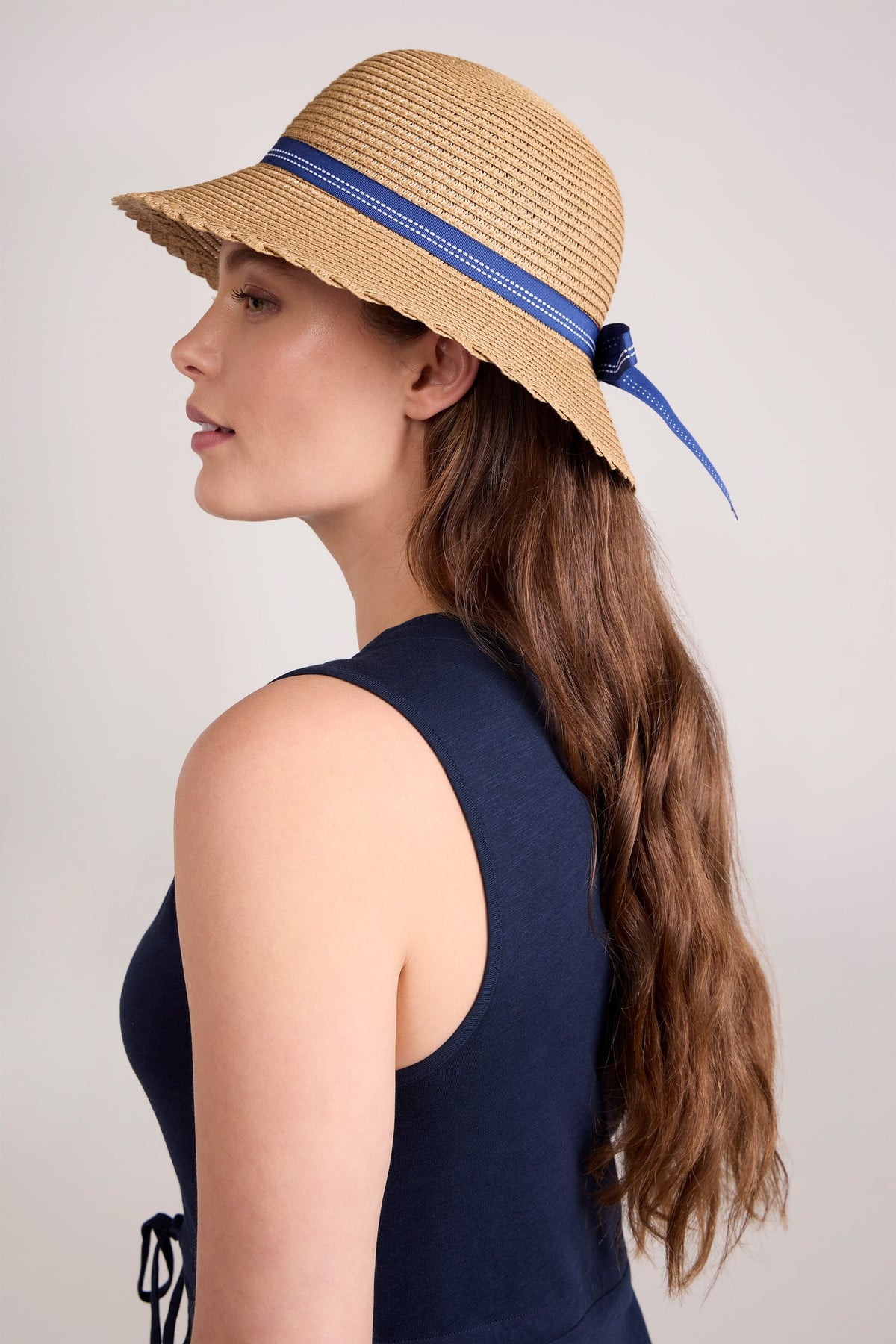 Gardening Womens Straw Sun Hat with Bow