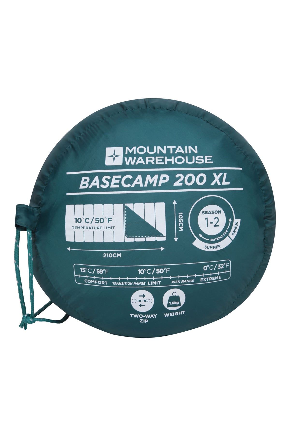 Basecamp 200 15°C XL Sleeping Bag